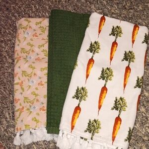 Set of Three Decorative Kitchen Towels